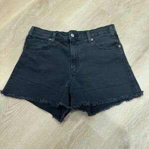 Black Denim Women's Shorts